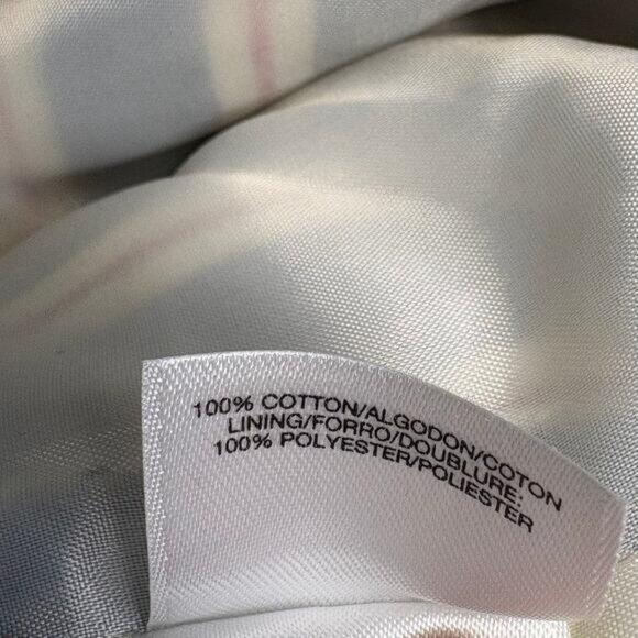 NWT Ann Klein Nautical Americana Striped One Button Old Money Blazer Womens Sz M - Picture 7 of 7